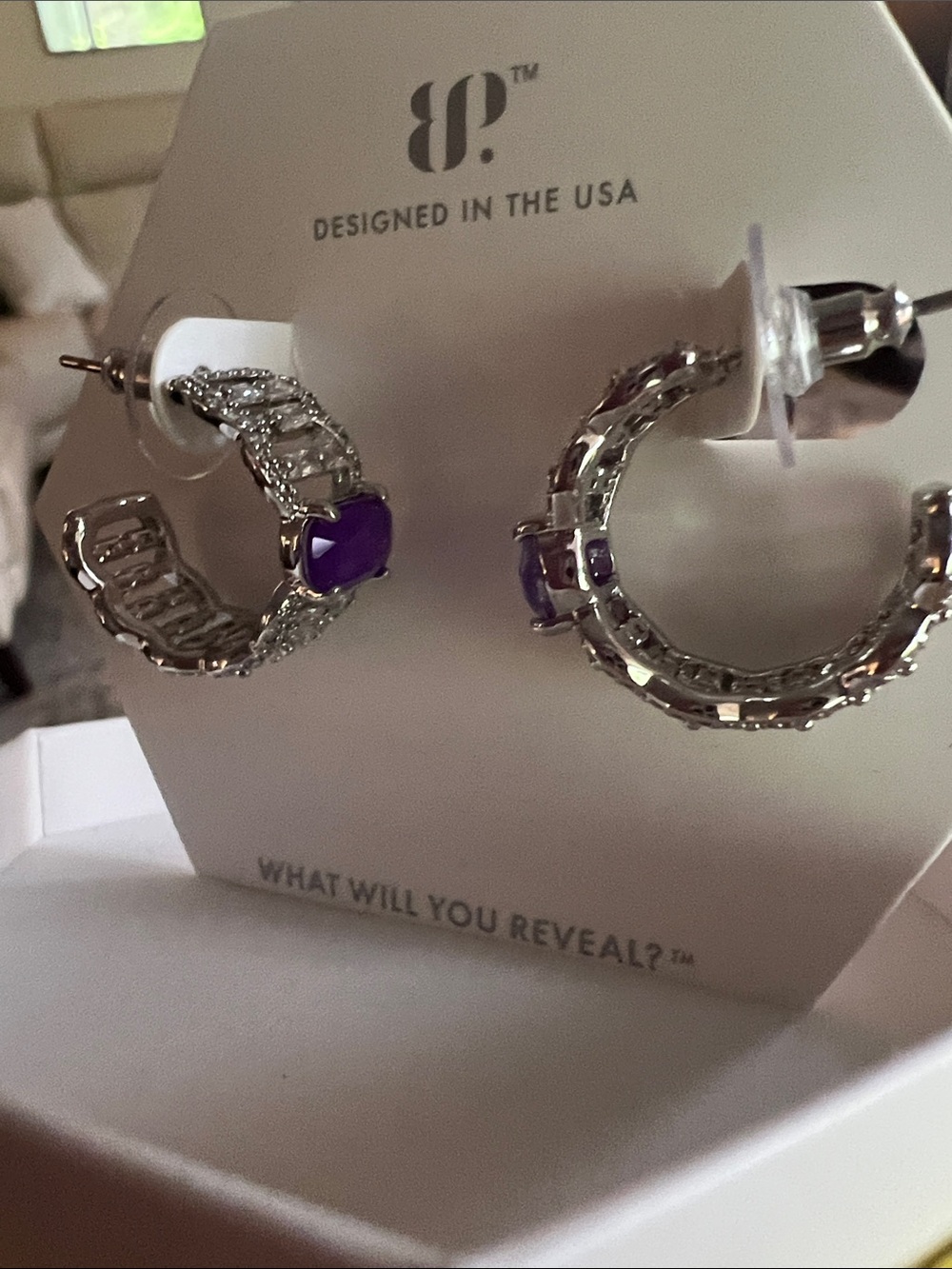 Bomb Party Earrings - rhodium plating